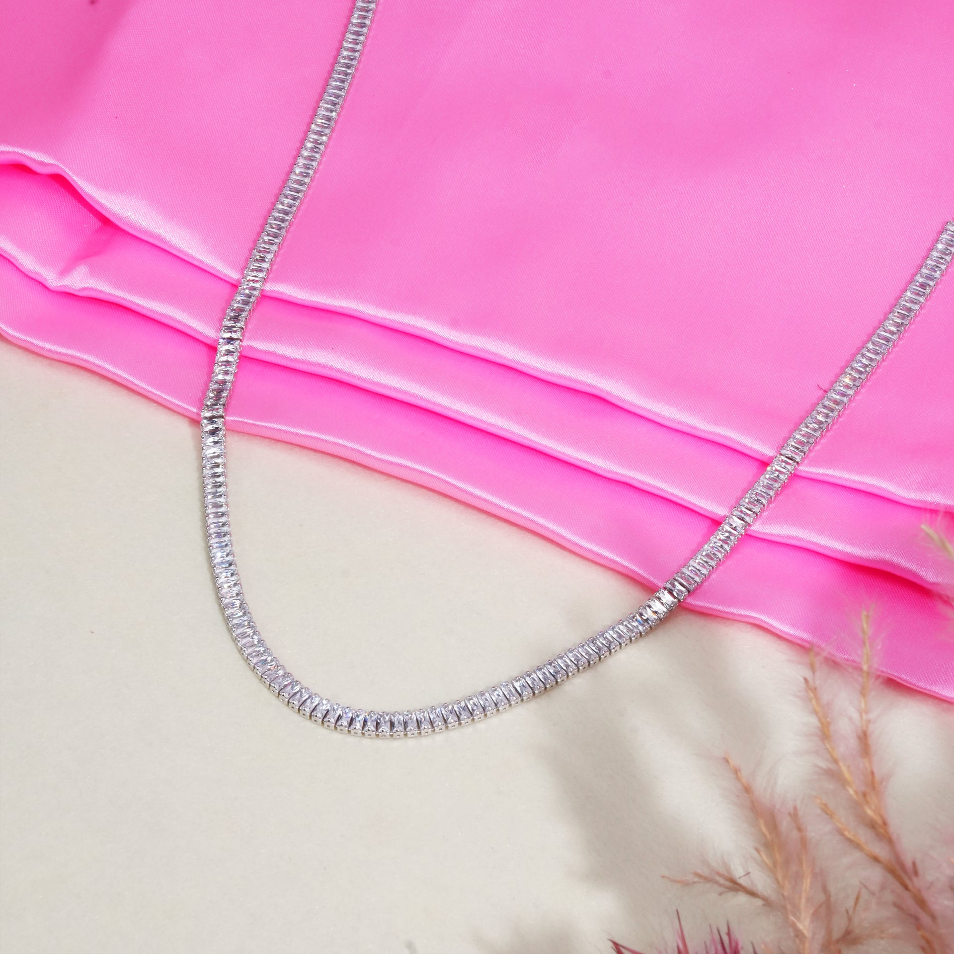Crystal Luxe Tennis Necklace