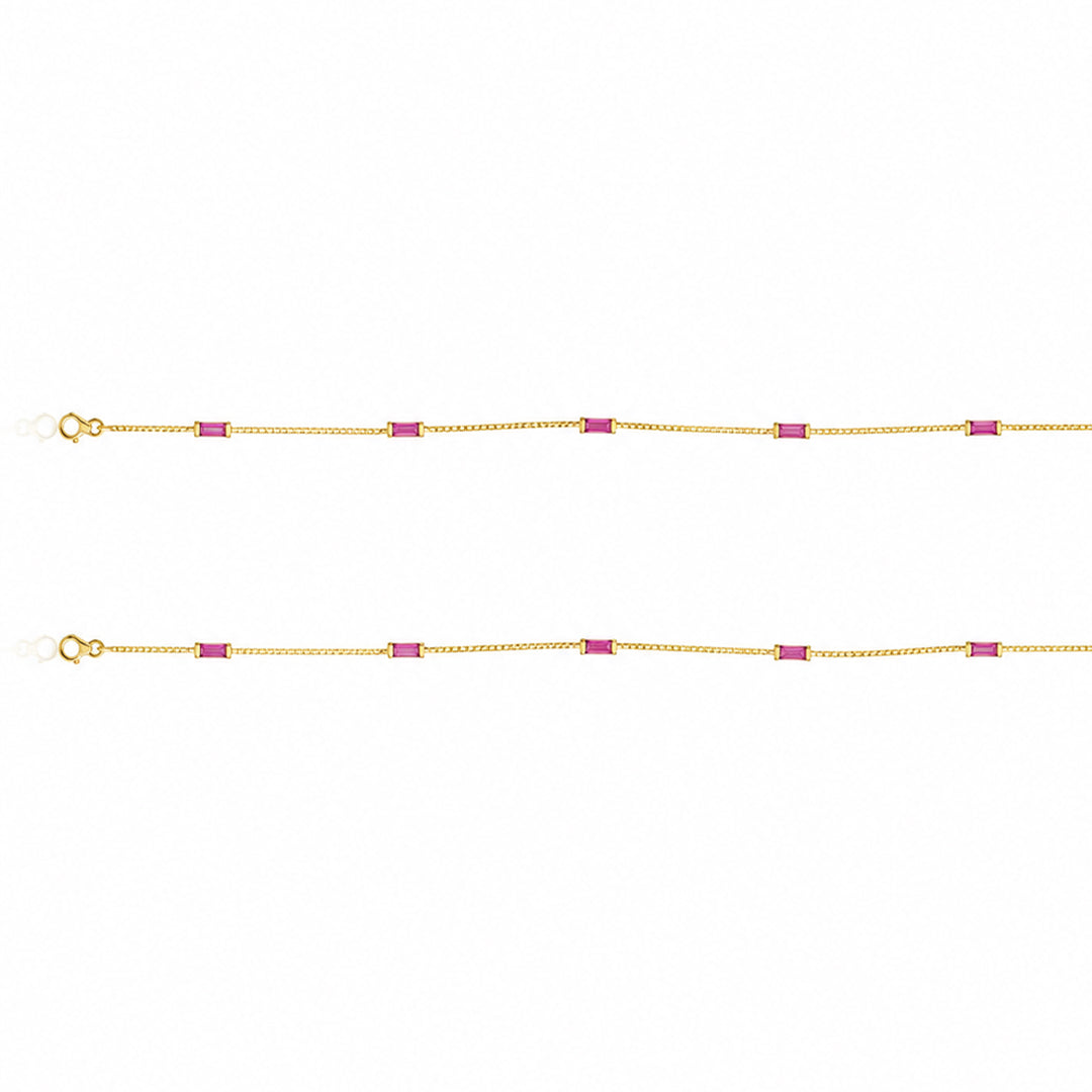 Magenta Line Anklet