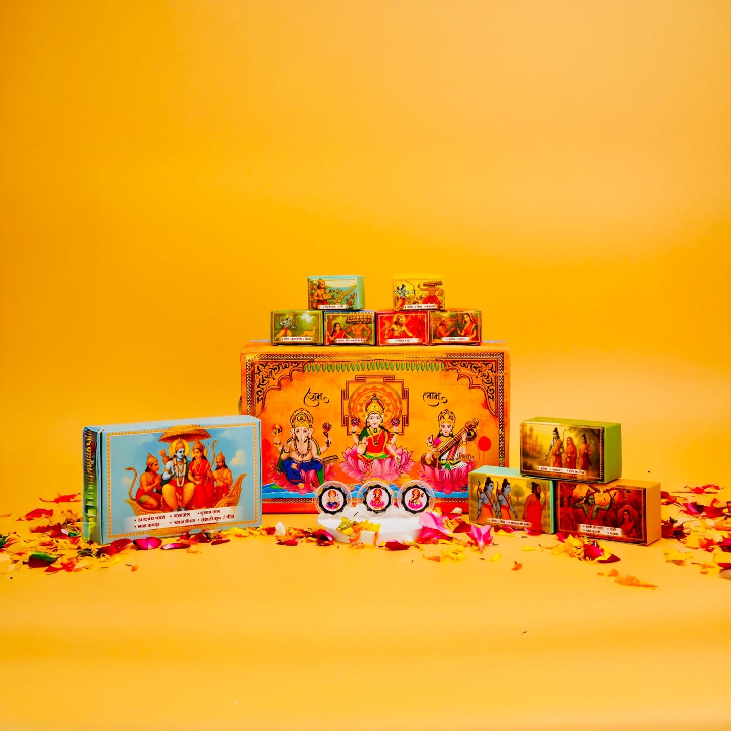 Shubh Diwali Musical Gift Box with Pure Silver Coins And Puja Experience