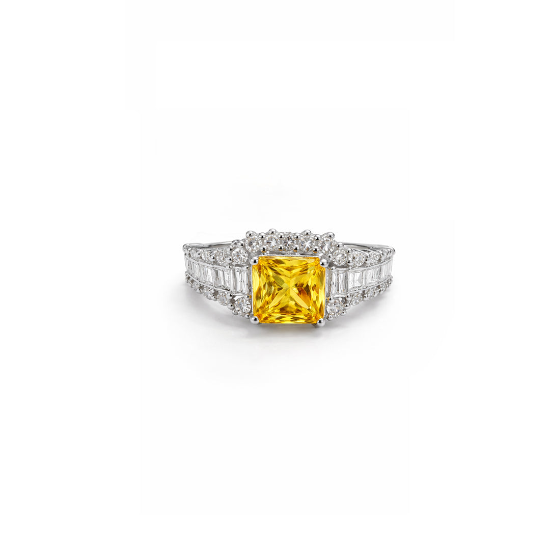 Yellow Radiance Adjustable Ring