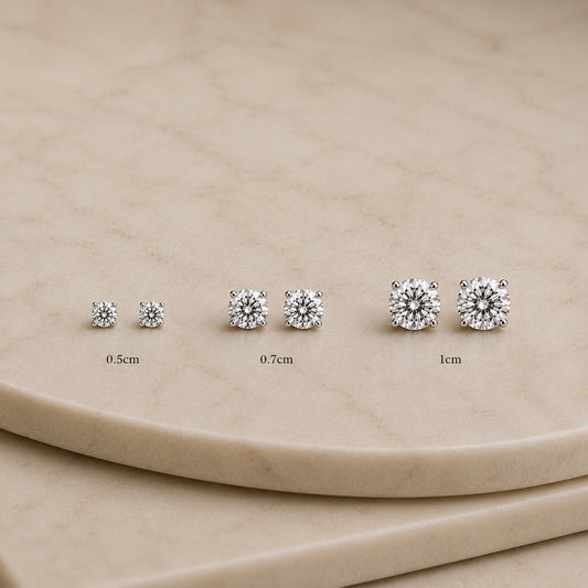 Classic Silver Studs Small