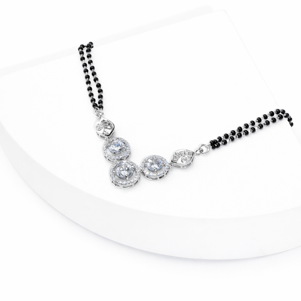 Silver Eterna Solitaire 925 Mangalsutra