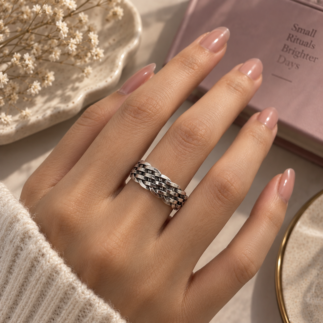 Chaitai Silver Ring Band