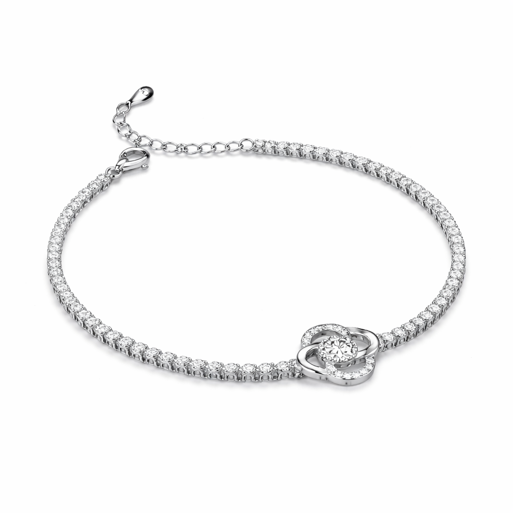 Blossom Glow Floral Tennis Bracelet