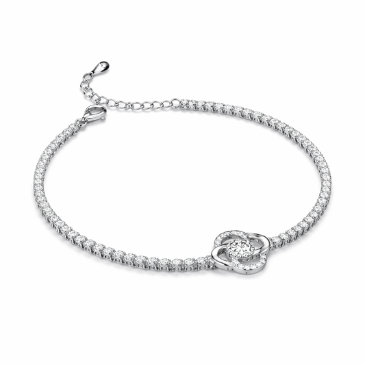 Blossom Glow Floral Tennis Bracelet
