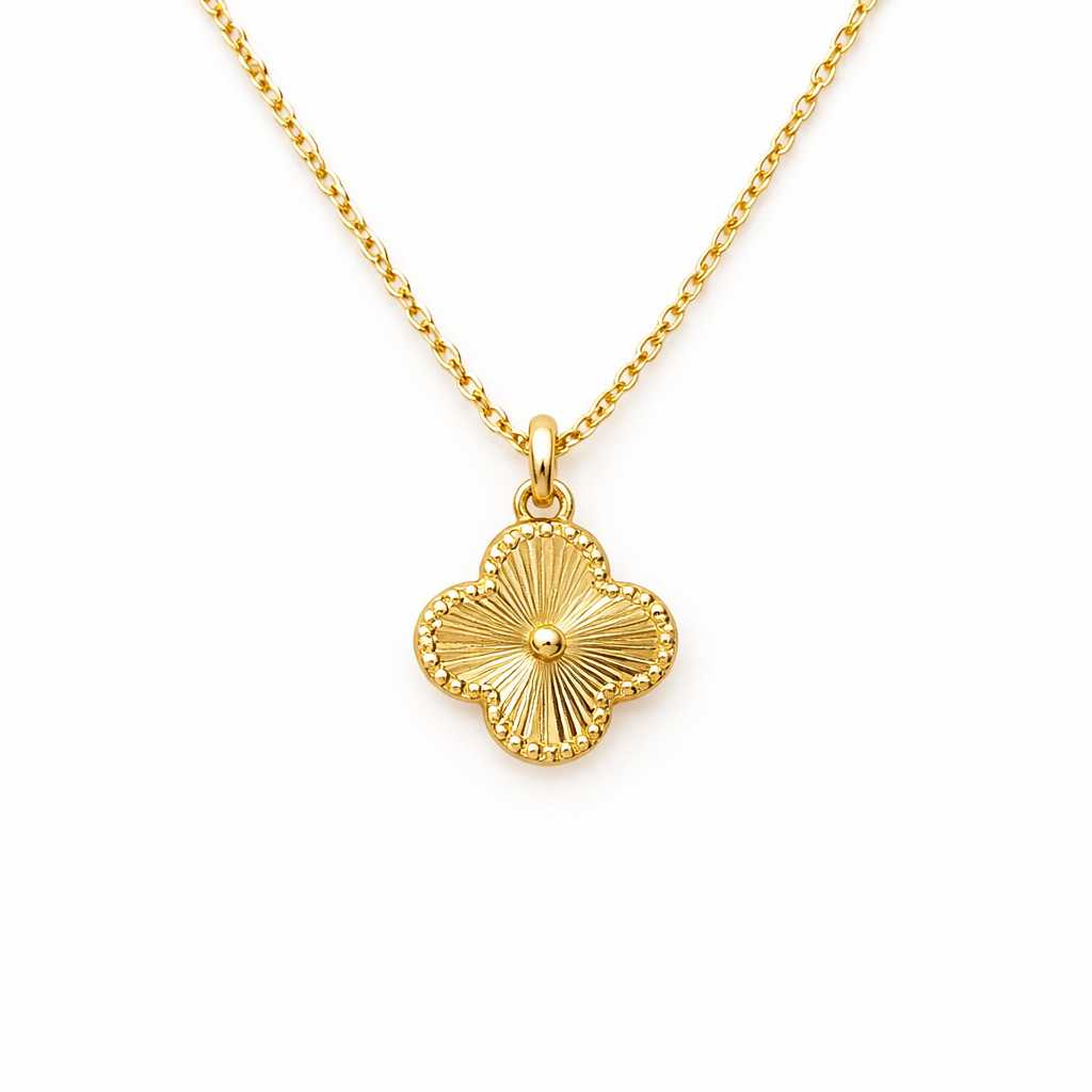 Clove Gold Coated Necklace Pure 925 Silver