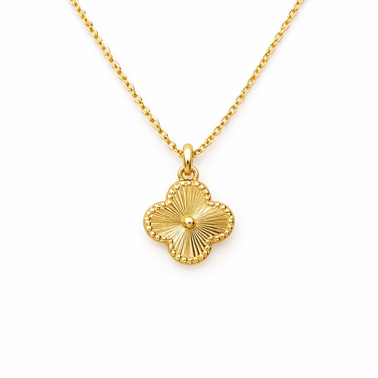 Clove Gold Coated Necklace Pure 925 Silver