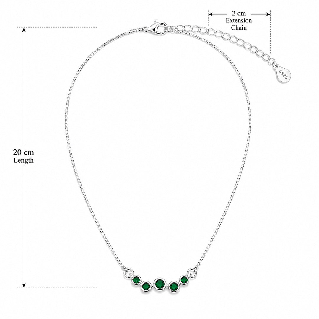 Emerald Curve Necklace