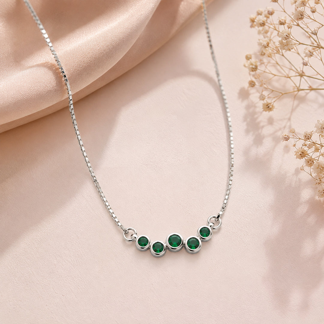 Emerald Curve Necklace