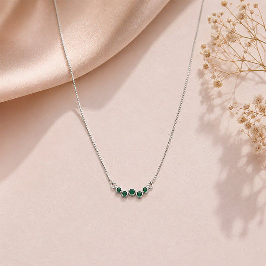 Emerald Curve Necklace