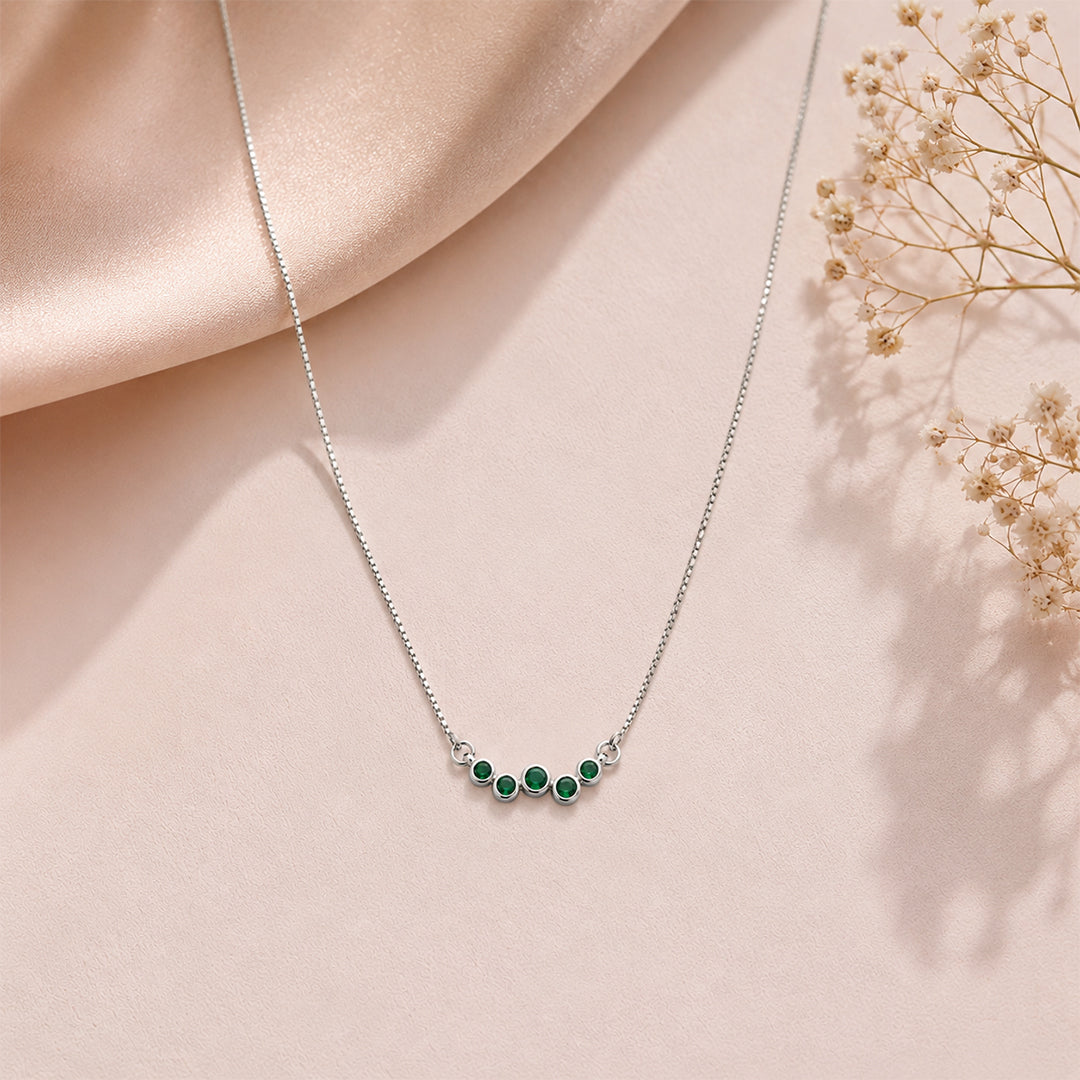 Emerald Curve Necklace