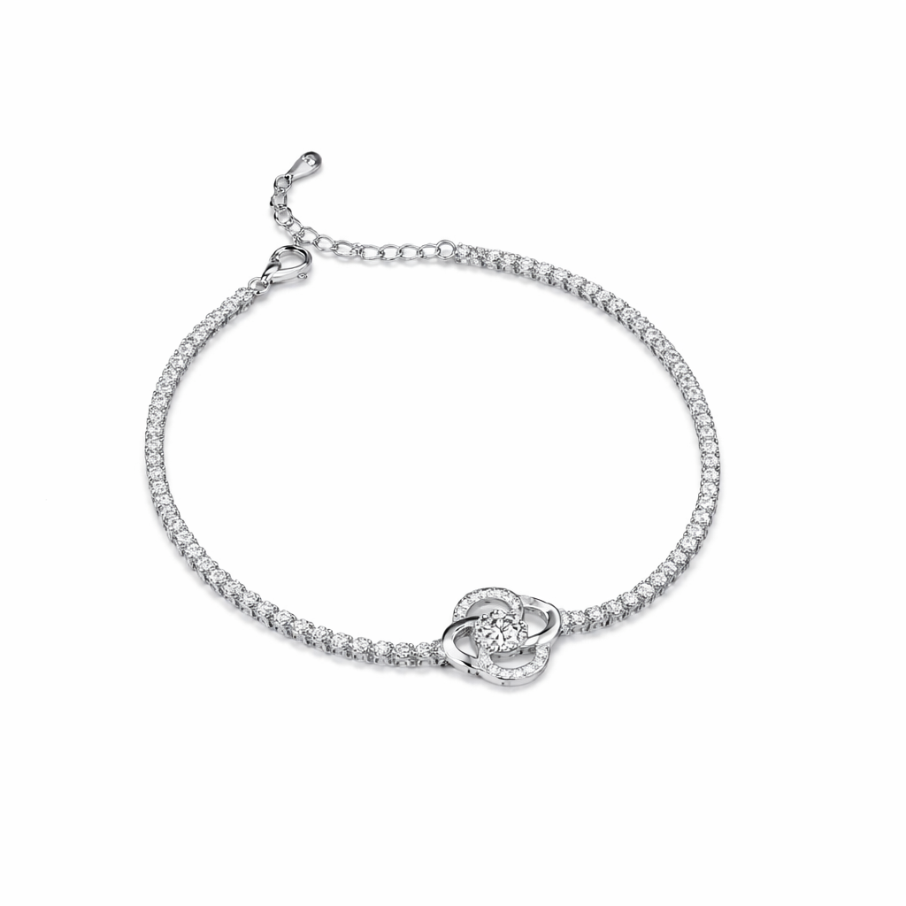 Blossom Glow Floral Tennis Bracelet