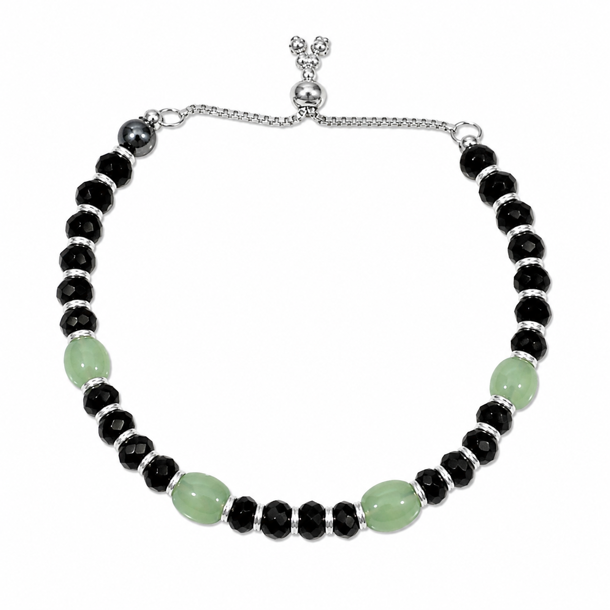Green Beaded Nazariya Adjustable (Single)