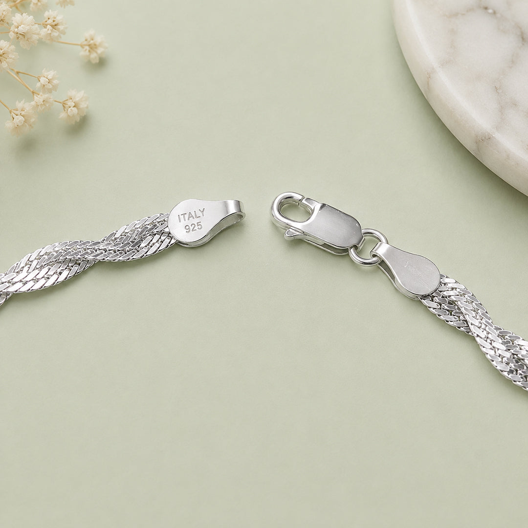 Luna Shine – Italian Silver Anklet