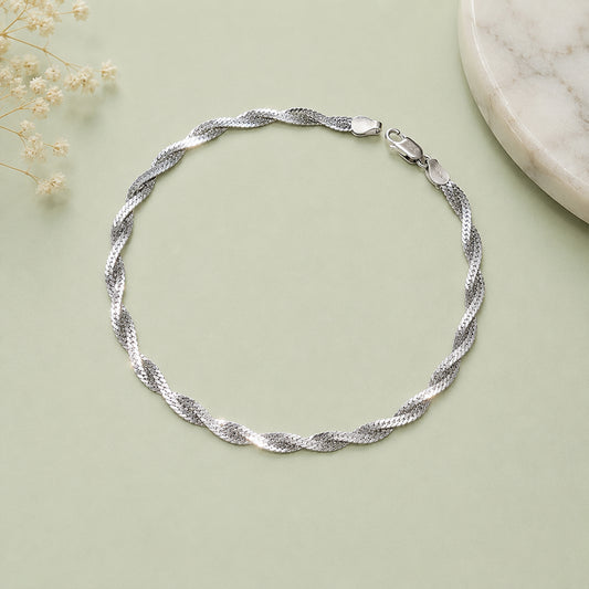Luna Shine – Italian Silver Anklet
