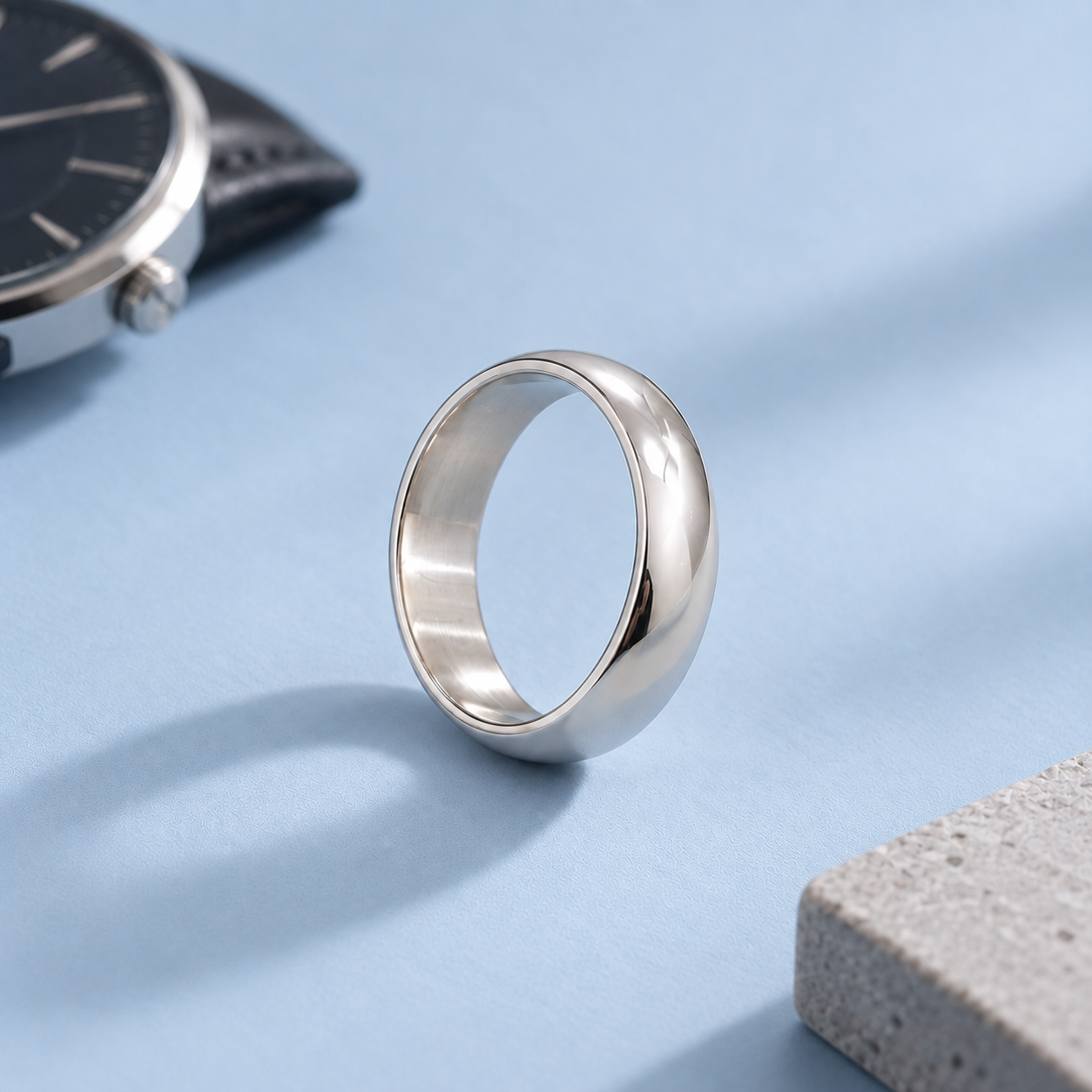Heavy Silver Band Ring