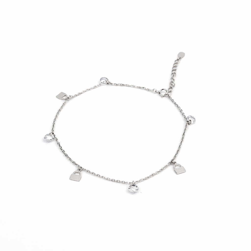 Silver Charm Anklet
