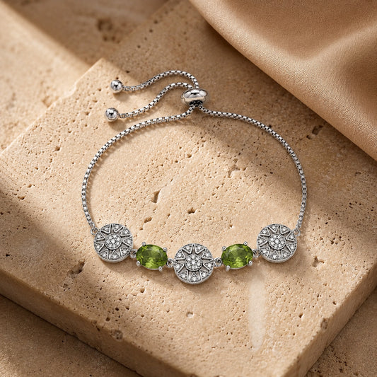 Silver Olive Sol Bracelet