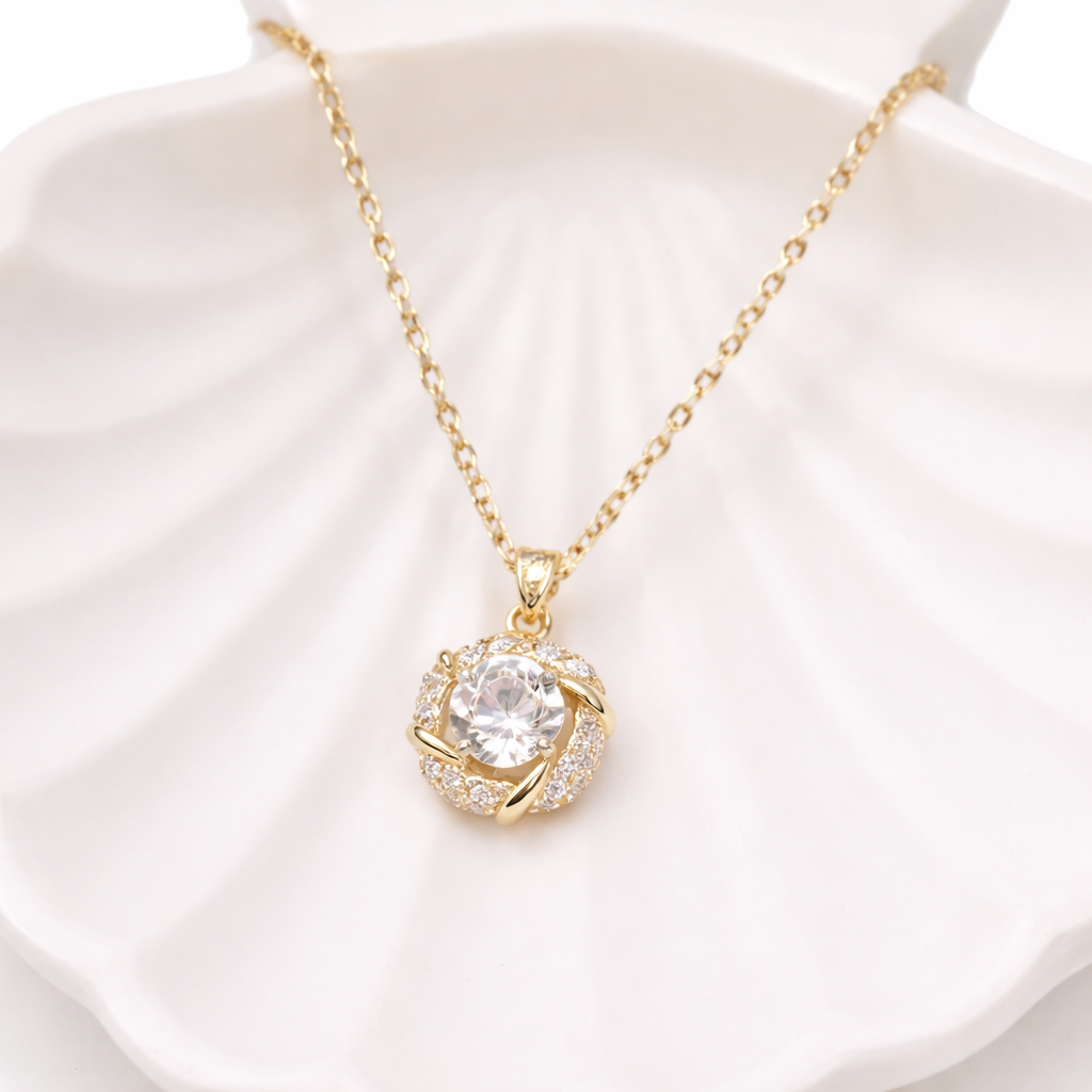 Sparkling Star Pure 925 Silver Pendant