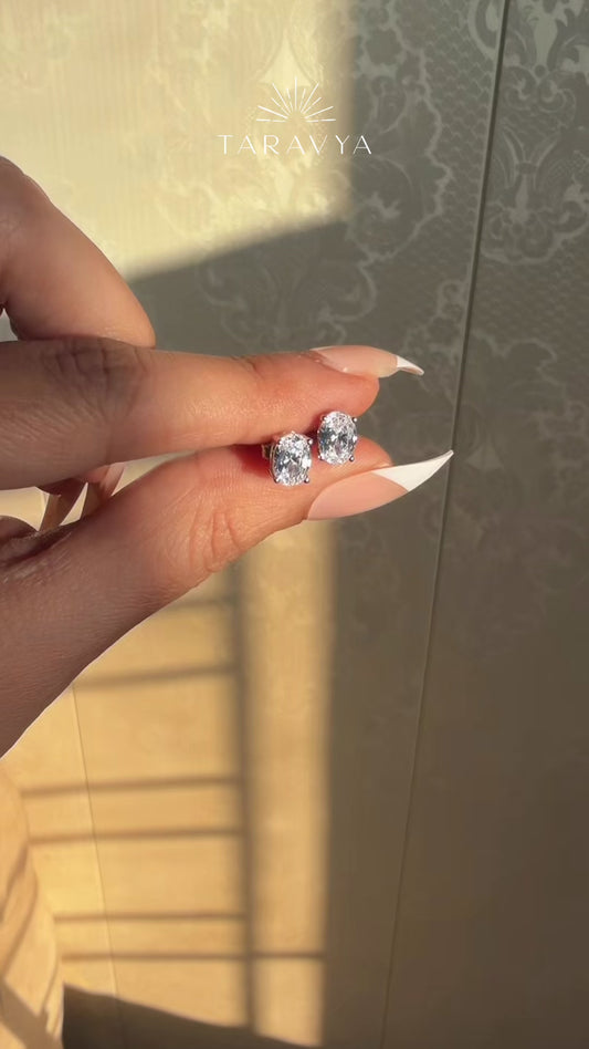 Opal Silver Studs