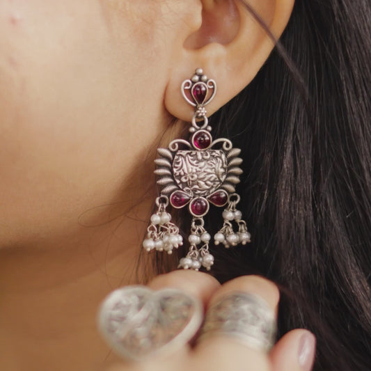 Meera Jhumki Pure 925 Silver
