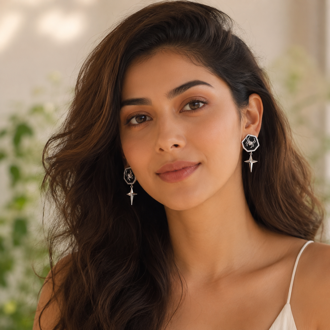 Scorpion Star Pure 925 Silver Earrings
