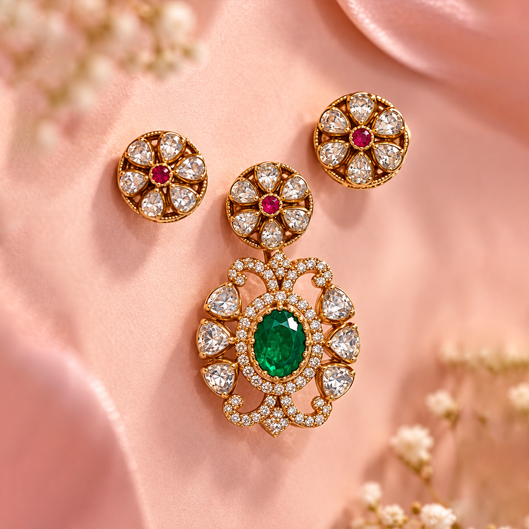 Emerald Bloom Set