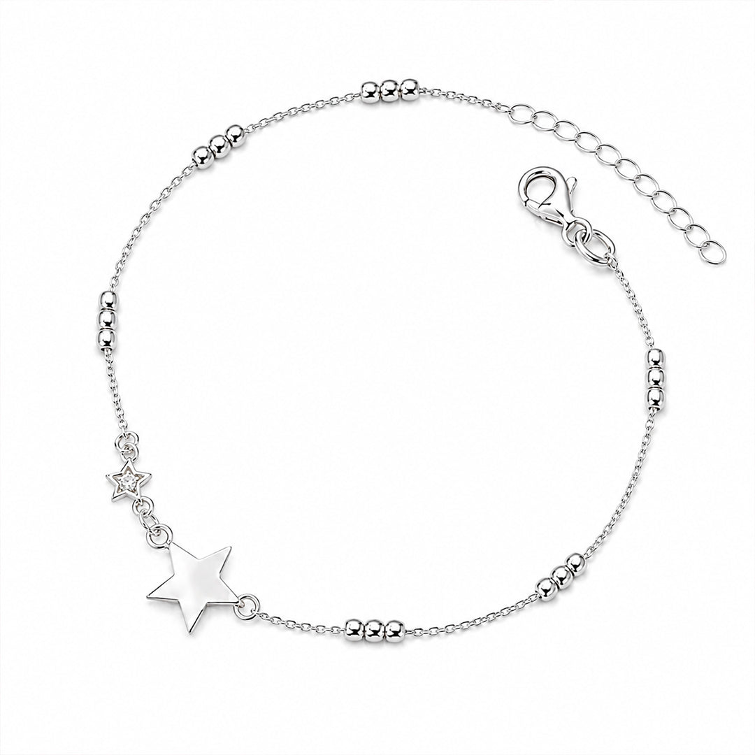 Star Charm Silver Bracelet