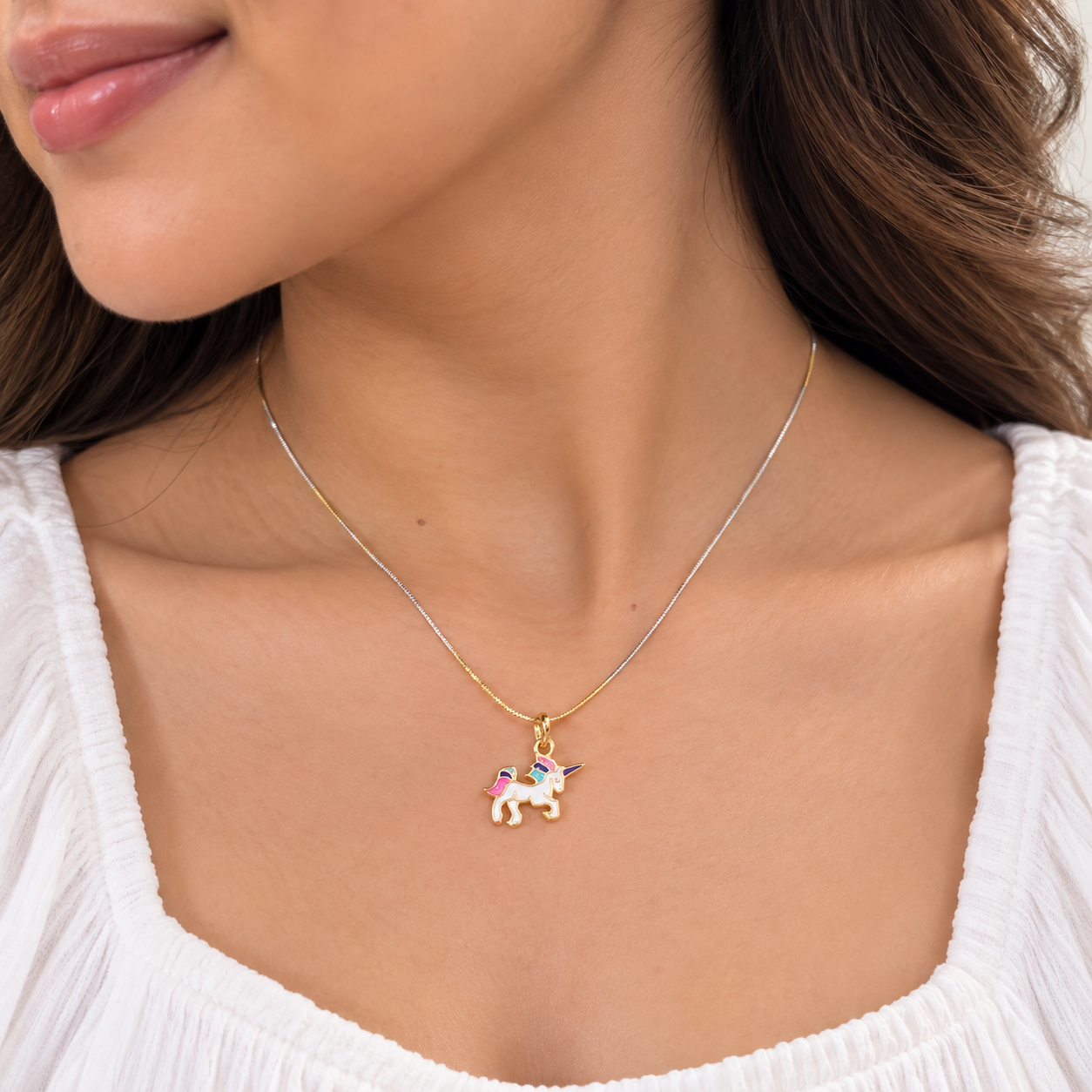 Unicorn Earrings & Pendant Set